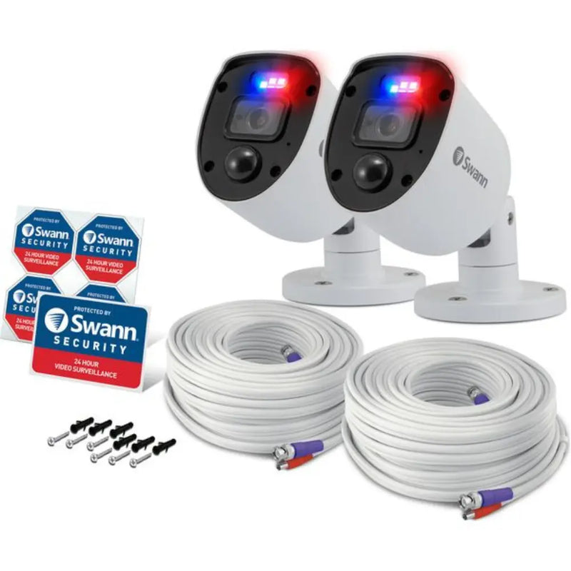 Swann Enforcer SWPRO-1080SLPK2-EU Full HD Add-On Security Cameras - 2 Cameras Digiland Outlet Store