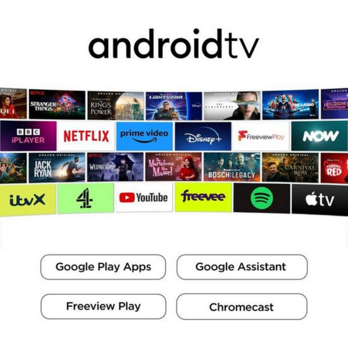 TCL 43P638K, 43 inch, 4K UHD HDR, Frameless Android TV Digiland Outlet Store