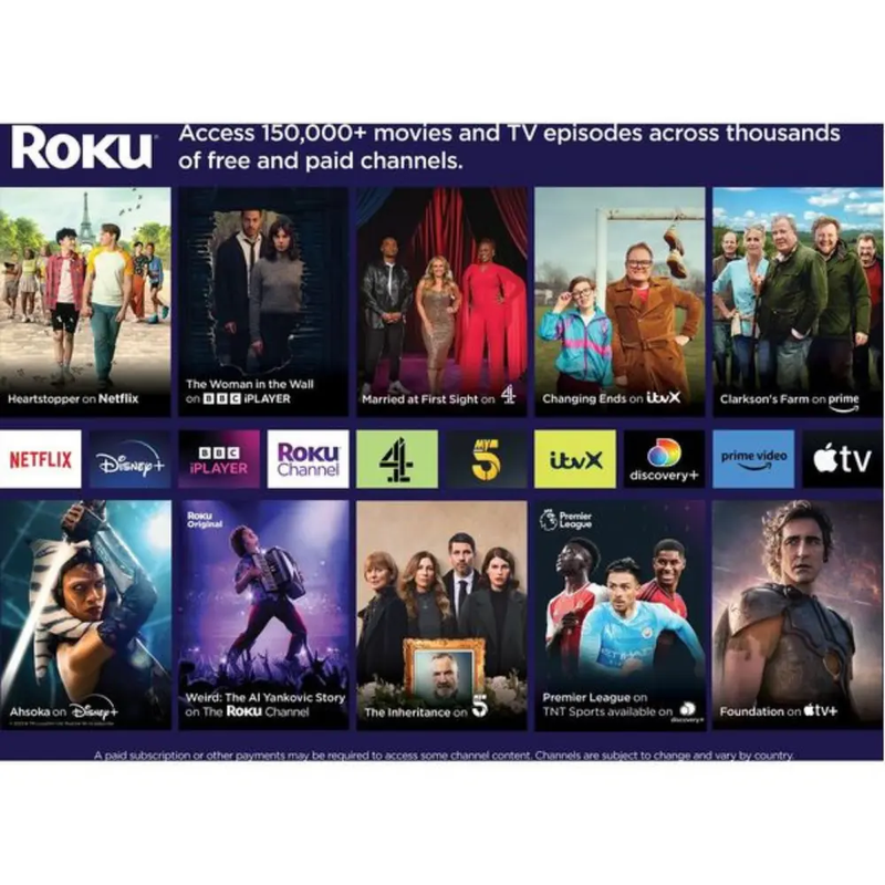 TCL 43RC650K Roku TV 43" Smart 4K Ultra HD HDR QLED TV