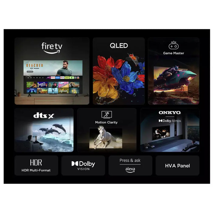 TCL 43T6C-UK 43-inch 4K QLED Fire TV with Freely