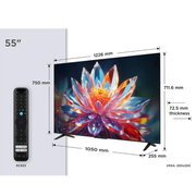 TCL 55 QLED 4K HDR Smart Fire TV with Freely - 55T6C-UK TCL