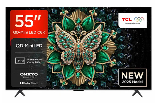 TCL 55C6K-UK 55 inch QD-Mini LED 4K Ultra HD HDR Smart TV TCL