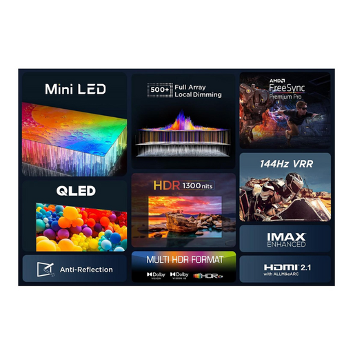 TCL 55C805K, 55 inch, QD-Mini LED, 4K, Smart Google TV Digiland Outlet Store