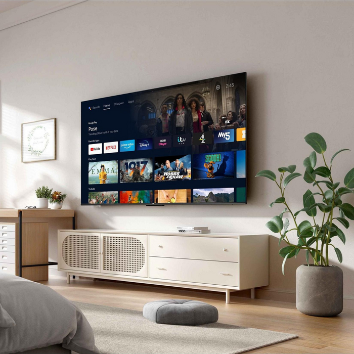 TCL 65P638K, 65 inch, 4K UHD HDR, Frameless Android TV Digiland Outlet Store