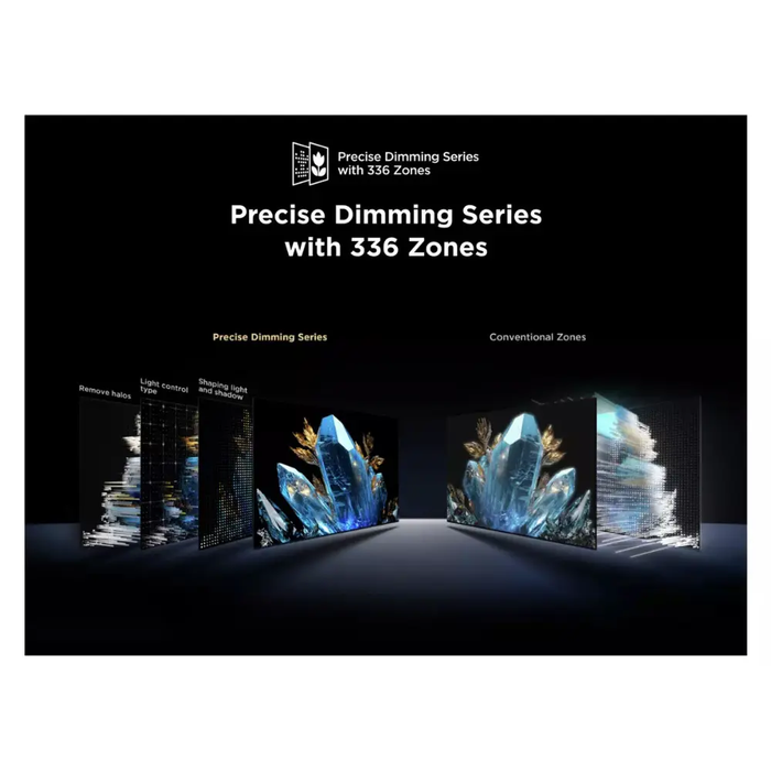 TCL C7K-UK 50 inch Premium QD-Mini LED 144Hz 4K HDR 3000 nits Onkyo 4.2.2 Smart Google TV