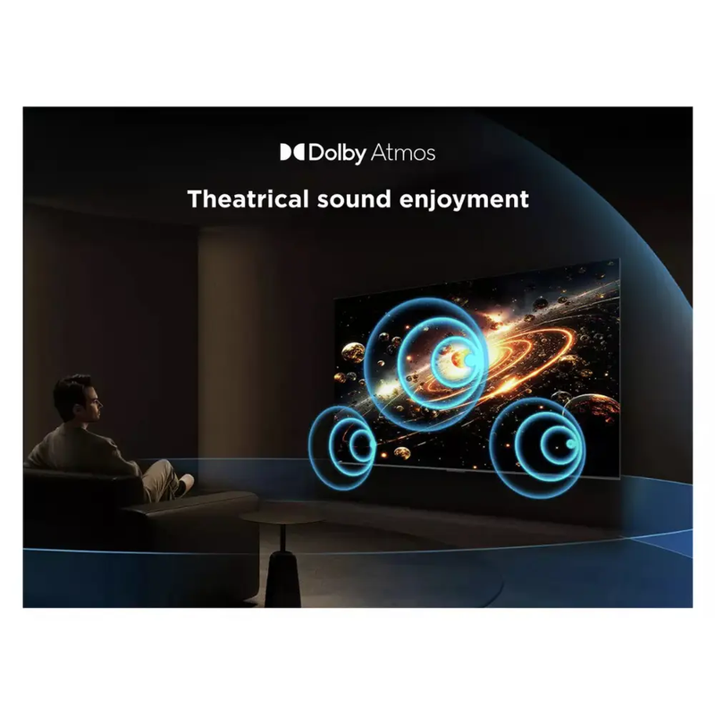 TCL C7K-UK 50 inch Premium QD-Mini LED 144Hz 4K HDR 3000 nits Onkyo 4.2.2 Smart Google TV