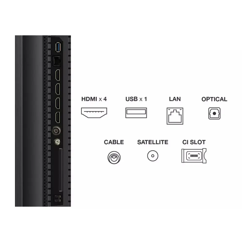 TCL C7K-UK 50 inch Premium QD-Mini LED 144Hz 4K HDR 3000 nits Onkyo 4.2.2 Smart Google TV