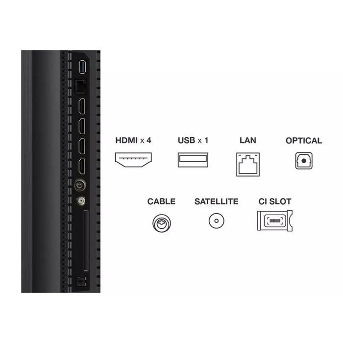 TCL C7K-UK 50 inch Premium QD-Mini LED 144Hz 4K HDR 3000 nits Onkyo 4.2.2 Smart Google TV