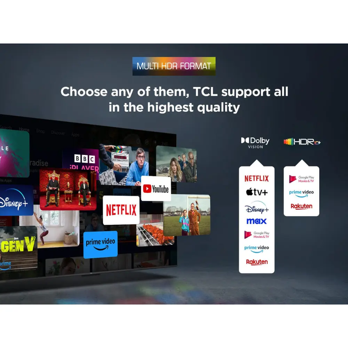 TCL P6K-UK 75 inch Direct LED 4K HDR 10+ Dolby Atmos Smart Google TV