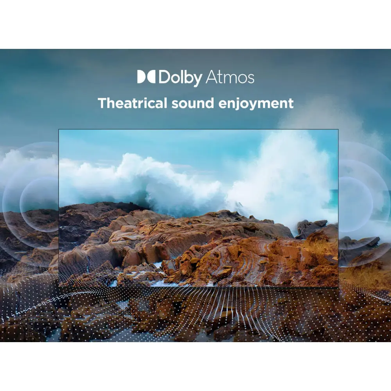 TCL P6K-UK 75 inch Direct LED 4K HDR 10+ Dolby Atmos Smart Google TV