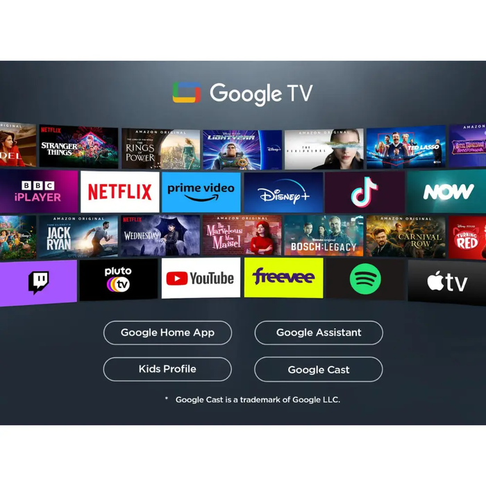 TCL P6K-UK 75 inch Direct LED 4K HDR 10+ Dolby Atmos Smart Google TV