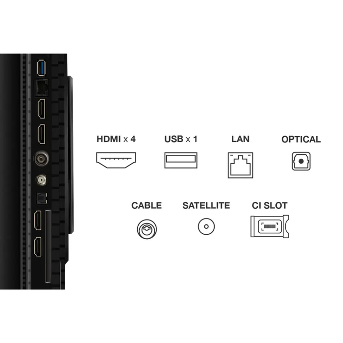 TCL P8K-UK 4K QLED HDR Smart TV, 4K Ultra HD, Google TV with 144Hz Motion Clarity Pro and Onkyo 2.1 sound TCL