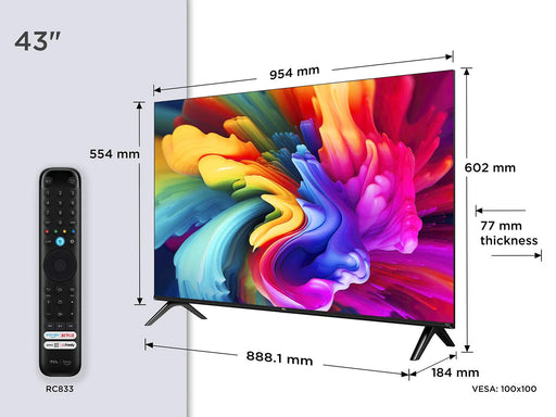 TCL SF560k 43" QLED Full HD Fire Smart TV - 43SF560K TCL