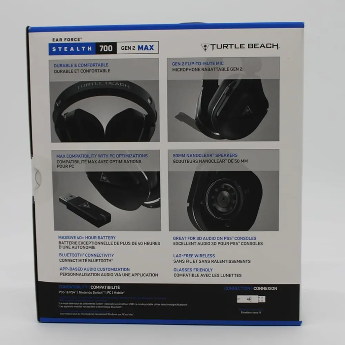 TURTLE BEACH TBS-3790-02 Stealth 700P Gen 2 MAX Wireless Gaming Headset - Black