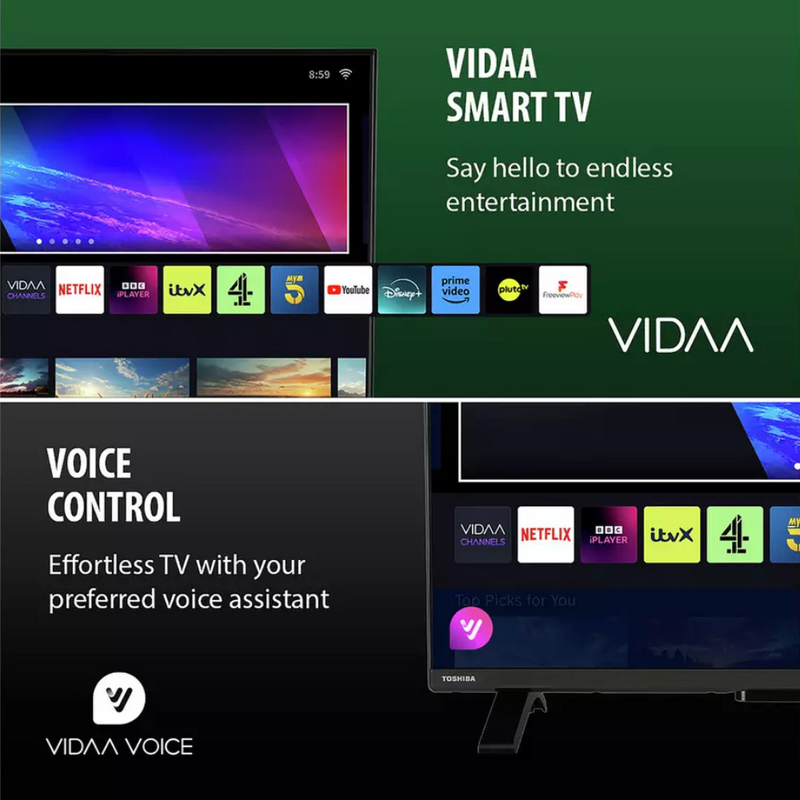 Toshiba 32WV2463DB 32 Inch Smart HD Ready DLED Freeview TV Digiland Outlet Store