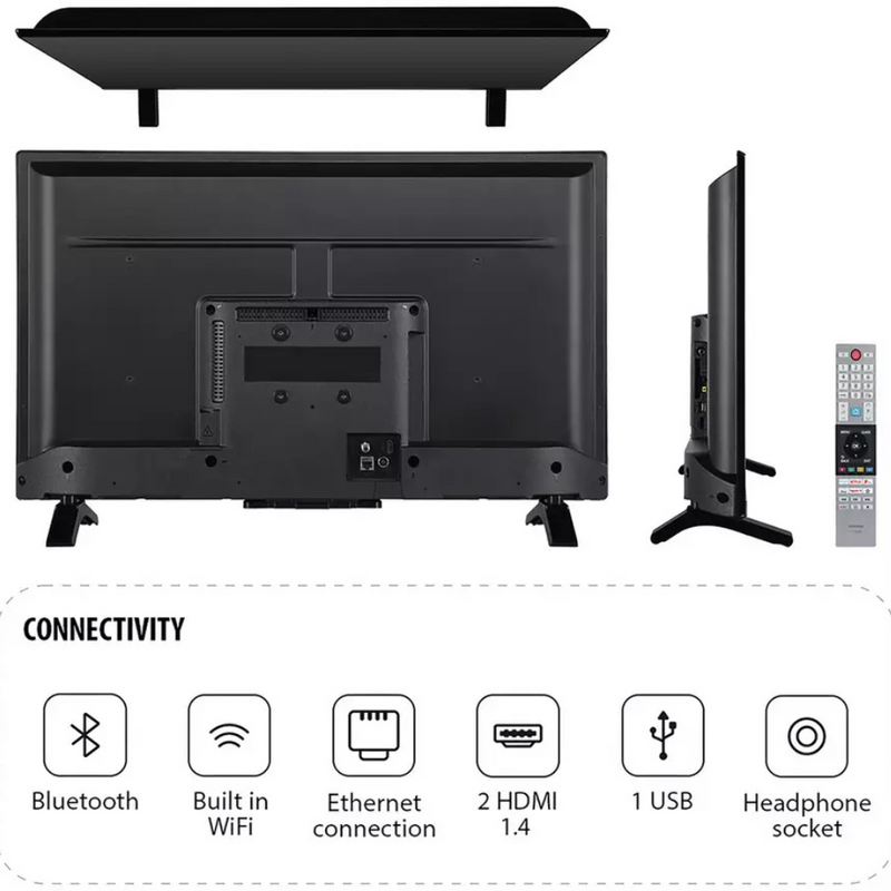 Toshiba 32WV2463DB 32 Inch Smart HD Ready DLED Freeview TV Digiland Outlet Store