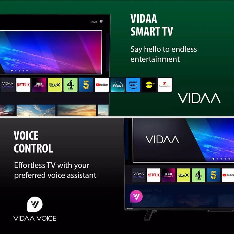 Toshiba 43UV2363DB, 43-inch, 4K Ultra HD, Vidaa Smart TV Digiland Outlet Store