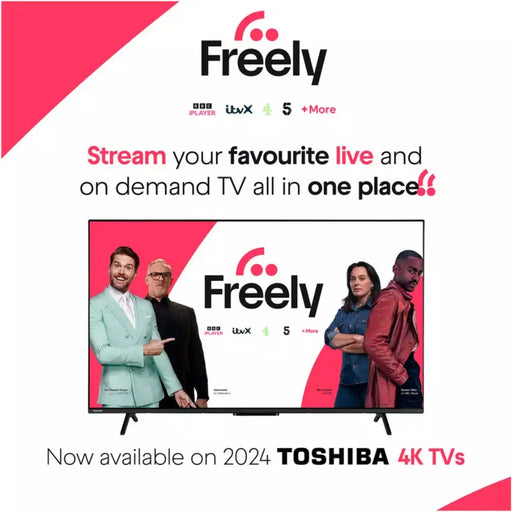 Toshiba 43UV2F53DBU 43 Inch Smart 4K UHD HDR LCD Freely TV Digiland Outlet Store