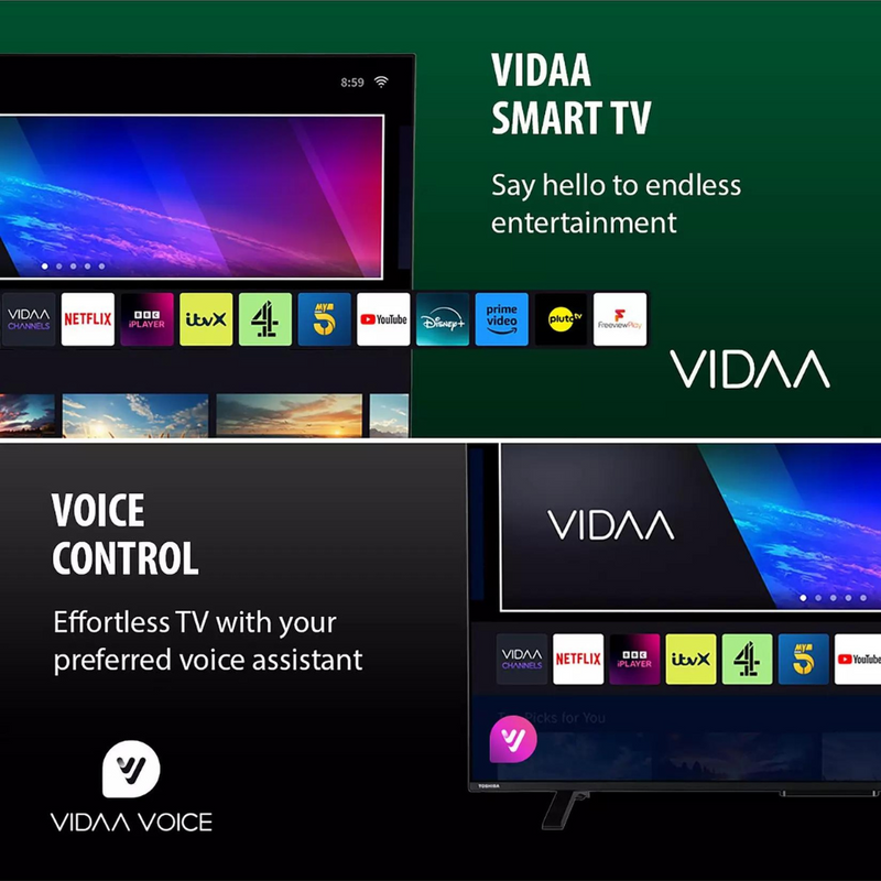 Toshiba 50UV2363DB, 50-inch, 4K Ultra HD, Vidaa Smart TV Digiland Outlet Store