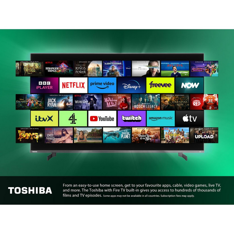 Toshiba 55QF5D53DB, 55 inch, Fire QLED TV Digiland Outlet Store