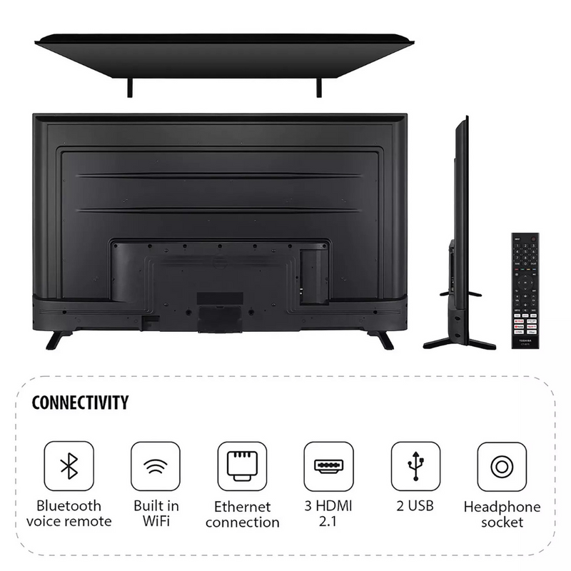 Toshiba 65UV2F53DBU 65-inch 4K Ultra HD Smart TV Digiland Outlet Store