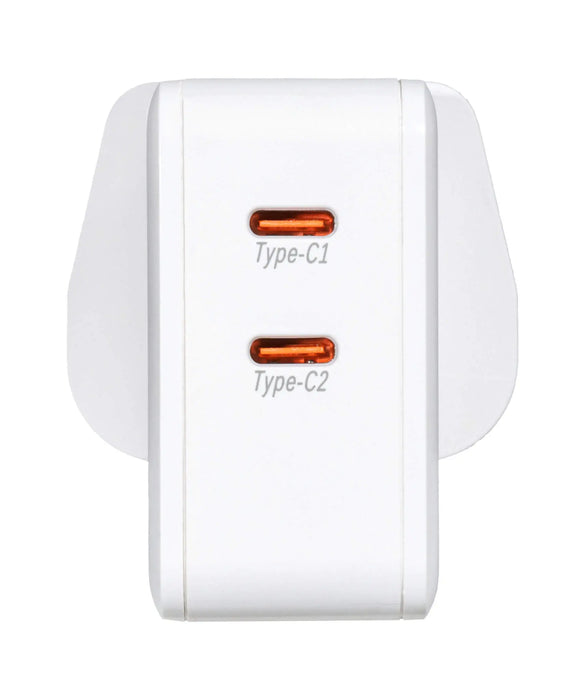 VIVANCO 63216 Super Fast Type-C Dual Charger 45w Vivanco