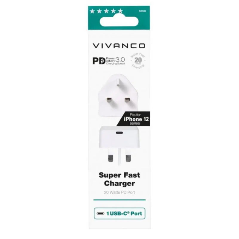 VIVANCO Universal, super fast USB charger with PD3.0 technology Digiland Outlet Store