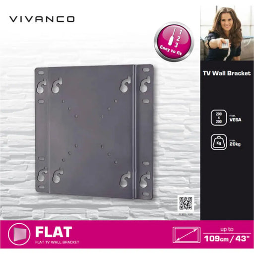 Vivanco 37970 BFI 6020 FIXED TV WALLMOUNT 43' Digiland Outlet Store