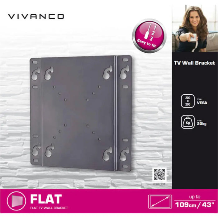 Vivanco 37970 BFI 6020 FIXED TV WALLMOUNT 43' Vivanco