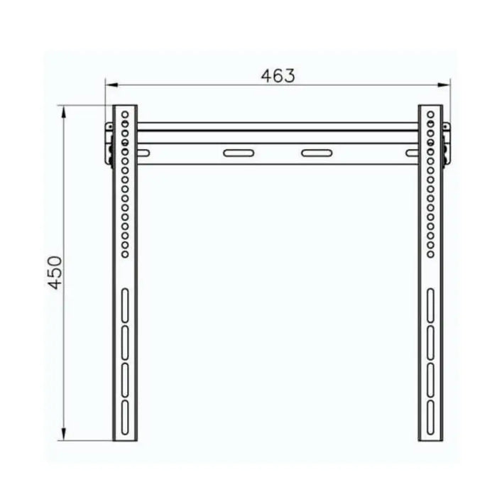 Vivanco BFI 6040 TV Wall Bracket, flat profile, VESA 400, max 35kg. Vivanco