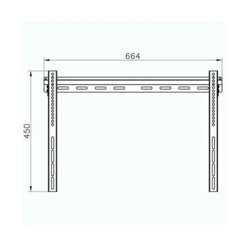 Vivanco BFI 6060 TV Wall Bracket, flat profile, VESA 600, max 50kg Digiland Outlet Store