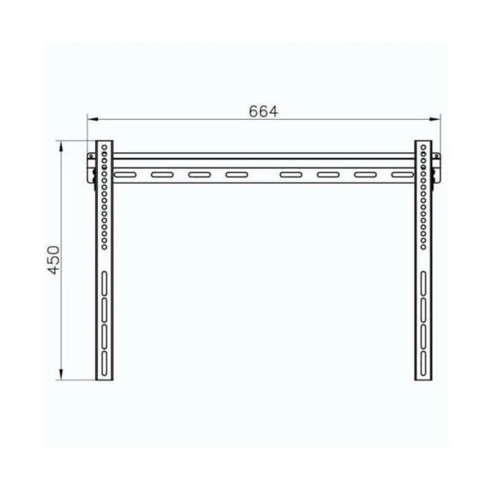 Vivanco BFI 6060 TV Wall Bracket, flat profile, VESA 600, max 50kg. Vivanco