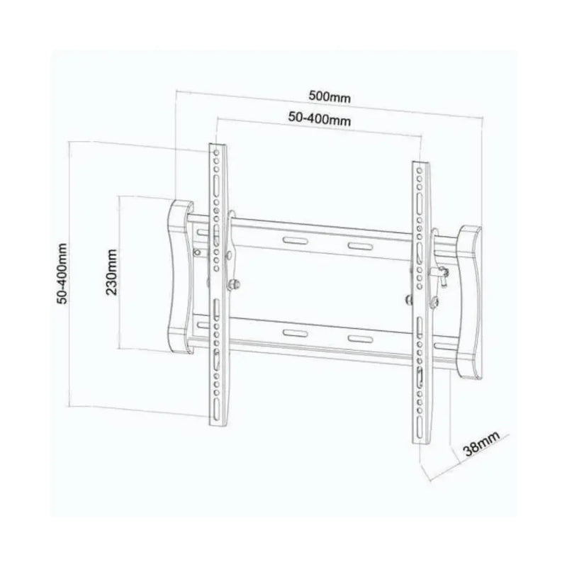 Vivanco BTI 6040 TV Wall Bracket, tiltable, VESA 400, max 35kg. Digiland Outlet Store