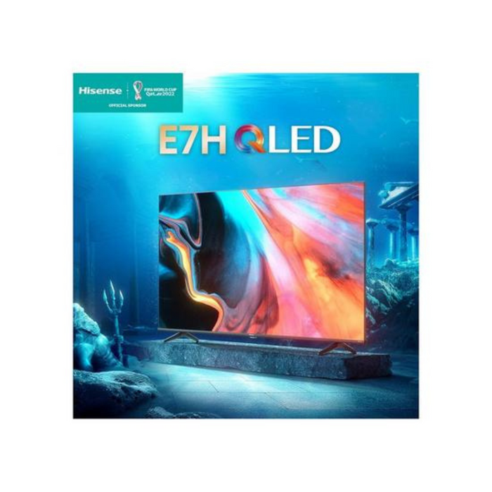 Hisense 55 Inch 55E7HQTUK Smart 4K UHD HDR QLED Freeview TV Digiland Outlet Store