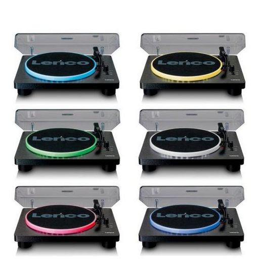 Lenco LS-50LED - Turntable with Speakers, Lights and Music Digitisation Digiland Outlet Store