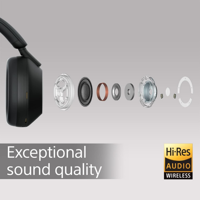 Sony WH-1000XM5 Noise-Cancelling Over-Ear Headphones - 30 hours battery life Digiland Outlet Store