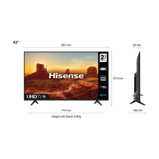 Hisense A7100FTUK 4k Ultra HD, HDR, Freeview Play Smart TV Digiland Outlet Store