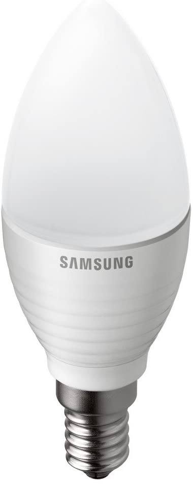 Samsung E14 LED Candle Bulb Frosted, warm white, 5.2w Dimmable (25w equivalent) Digiland Outlet Store