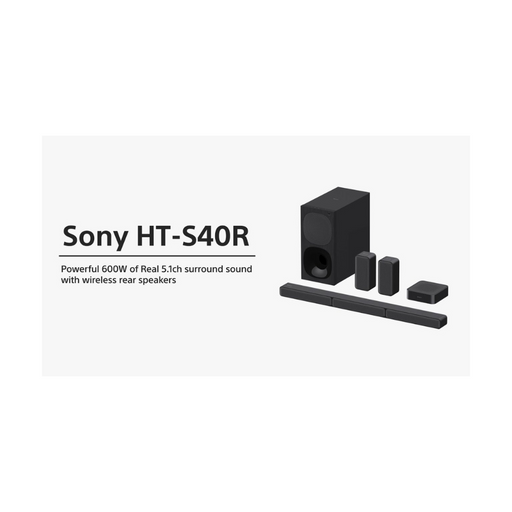 Sony HTS40R 600W RMS 5.1Ch Sound Bar With Wireless Sub Digiland Outlet Store