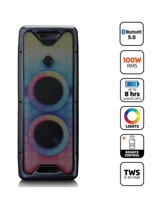 Lenco PA-200 - Bluetooth Party Speaker with full front animation Digiland Outlet Store